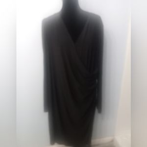 Lela Rose Wrap Black Dress Size 3X
